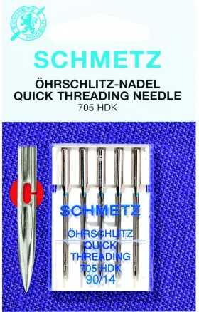 Schmetz Symaskinenåle Handicap / Nem Trådning 705 HDK Str. 80 - 5 stk